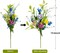 3 Bundles Artificial Spring Flowers Fake Wildflowers Pansy Flowers Silk Flowers with Stems Colorful Spring Floral Arrangements for Home Kitchen Garden Table Centerpieces Easter Decor